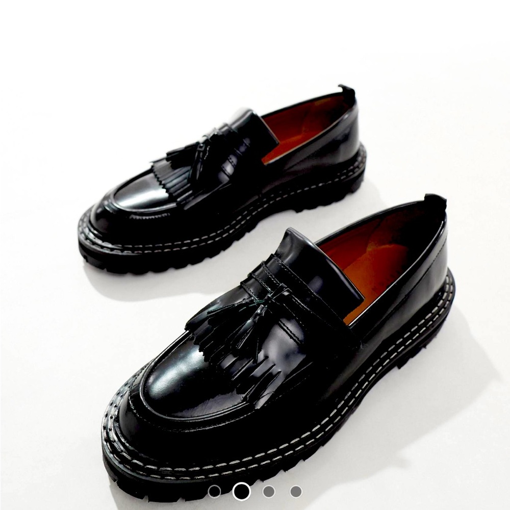 Black Tassel Loafers